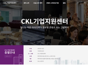 CKL기업지원센터 인증 화면